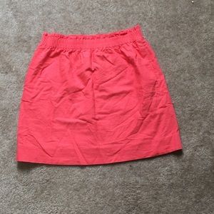 J crew hot pink sidewalk skirt size 8